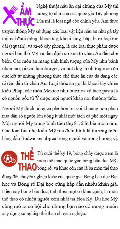 ẩm thực du học mỹ